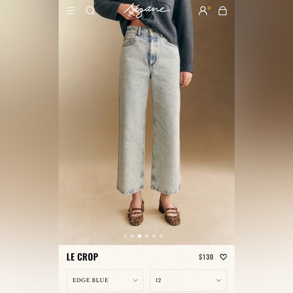 Two Pairs Sézane Le Crop Jeans - Picture 8 of 8